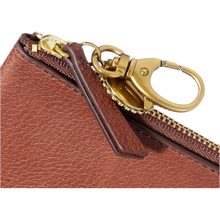 Сумка Fossil Polly з екошкіри, 13,0 см x 7,9 см x 1,2 см, коричнева