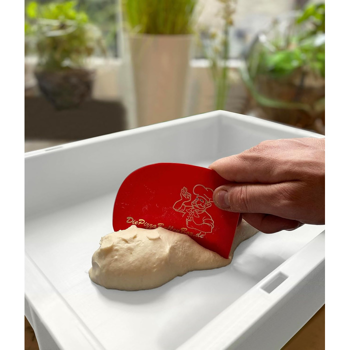 Коробка для тіста для піци 30408,5 см Коробка для тіста з харчового пластику з повітропроникною кришкою на петлях Штабелювана коробка для розстойки тіста для піци Зроблено в Німеччині 1 коробка 1 кришка