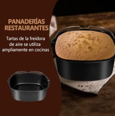 Форма Les-Theresa для фритюрниці, 22 см форма для торта Кошик для випічки хліба багаторазові аксесуари для фритюрниці, аерофритюрниця термостійка легке очищення для HD9925 HD9860 HD9905/01