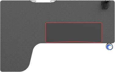 Ігровий стіл VDD Hugo - L-подібний кутовий стіл - 160 см x 60 см