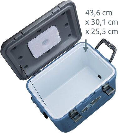 Бокс-холодильник з міцною поліуретановою ізоляцією Пасивний холодильник для кемпінгу, пікніків, фестивалів Зберігає їжу холодною або теплою до 47 годин, міцний HDPE, зручний для транспортування, 30L