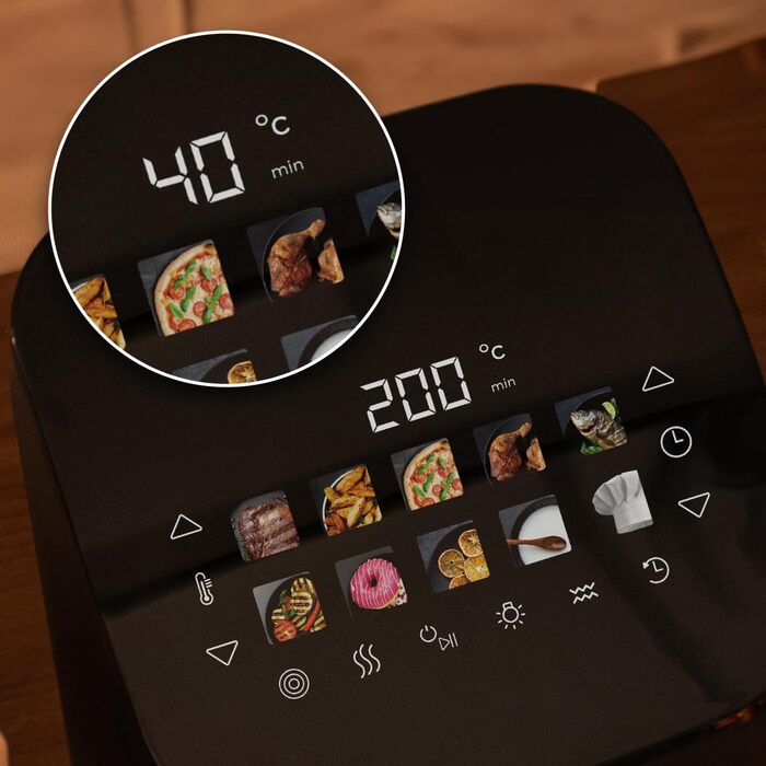 Аерофритюрниця Cecotec Cecofry&Grill Smokin 4500, 4.5 л, чорна