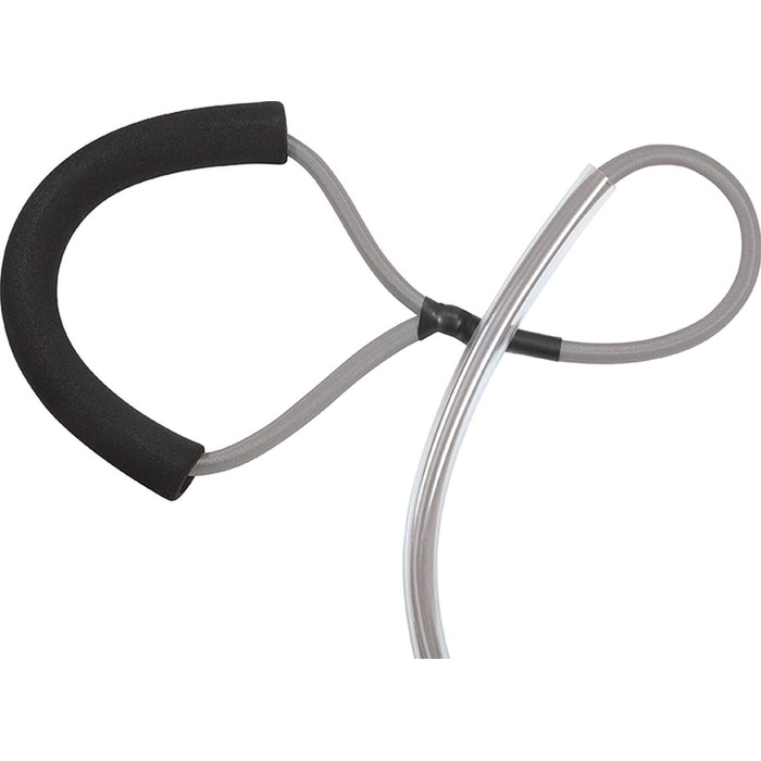 Фітнес-експандер із захистом для ніг 190 см Високоякісний та міцний матеріал Еспандери опору для силових тренувань Легкий та компактний Фітнес-еспандер, сірий - Надзвичайно міцний