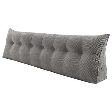 Подушка-клин для спинки Kedia, велика подушка для спини, подушка для дивана, зручна подушка для читання для ліжка та дивана, подушка для спинки та голови 2 в 1 (200 * 50 * 20 см) 200*50*20 см