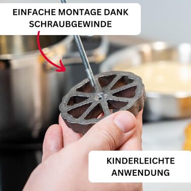 Вафельна пекарня Westmark, з 3 мотивами, з буклетом рецептів, розмір форми 7 9 см, сталь/дерево, сріблястий/світло-коричневий, 32242260