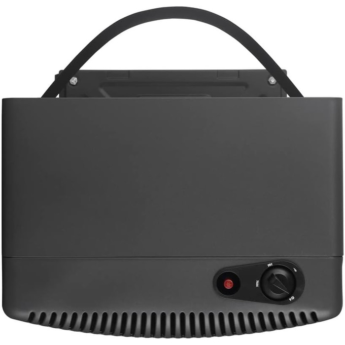 Складаний газовий обігрівач White by Brigros DA-201, інфрачервоний, п&39єзорозпал, підходить для зрідженого газу/бутану/пропану, відділення для газового балона до 15 кг, система ODS, 4200 Вт, чорний