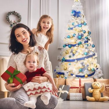 Штучна ялинка 150 см біла GOPLUS