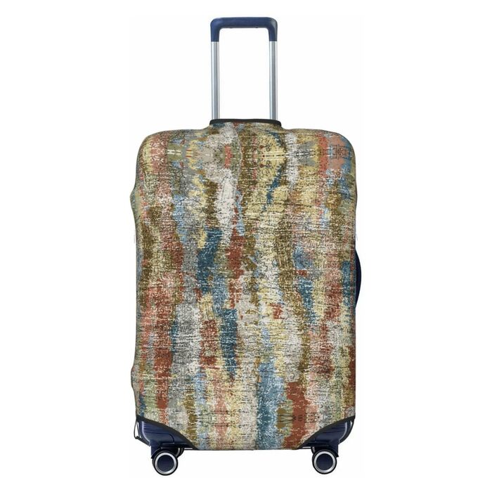 Чохол для валізи Богемний Абстракт з еластичної тканини, захисний від подряпин та пилу, чорний, розмір 85 см