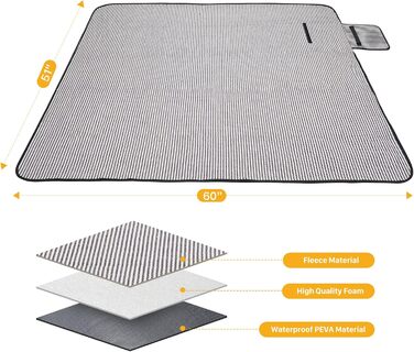 Рюкзак для пікніка на 4 особи, набір кошиків для пікніка, герметична сумка для пікніка, пляжний рюкзак-холодильник з ізольованою сумкою-холодильником, ковдра для пікніка, кемпінг, парк, темно-синій