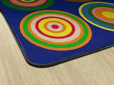 Флагманські килимки з кольоровими кільцями, кольоровий дитячий килимок для класів, для дитячих кімнат, для прикраси сидінь, ігрови