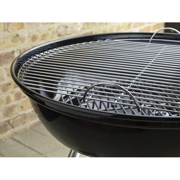 Вугільний гриль Weber Compact Kettle 47 см на стійці з колесами, модель 2026