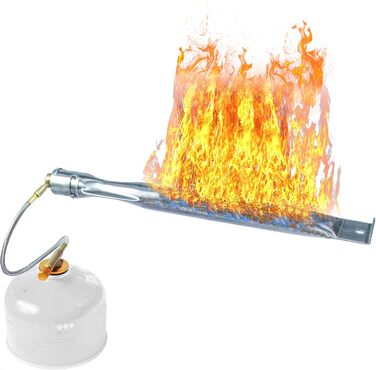 Трубчастий пальник Bestatgot Портативний трубчастий пальник для гриля з нержавіючої сталі, регульований трубчастий пальник з нержа