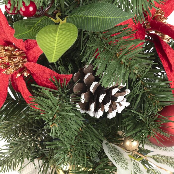 Декоративна різдвяна ялинка з 10 теплими білими світлодіодами Idena