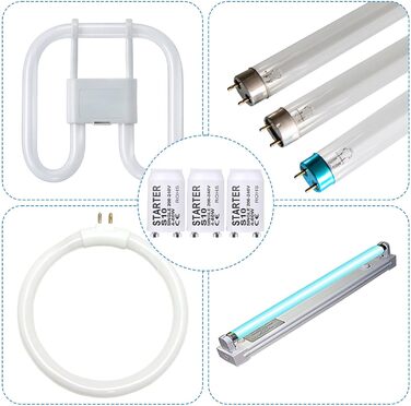 Стартер люмінесцентна лампа S10 4-80W 200-240V люмінесцентна лампа стартер стартер довгий термін служби для люмінесцентних ламп люмінесцентне світло індивідуальне перемикання люмінесцентних ламп, 10 шт.