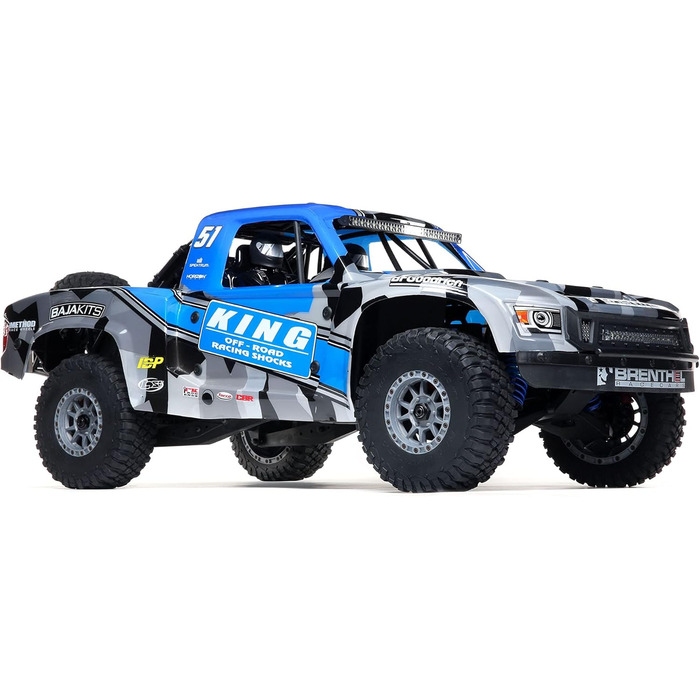 Безколекторний пустельний позашляховик, Синій, 1/6 Super Baja Rey King Shocks 8S 4X4 RTR