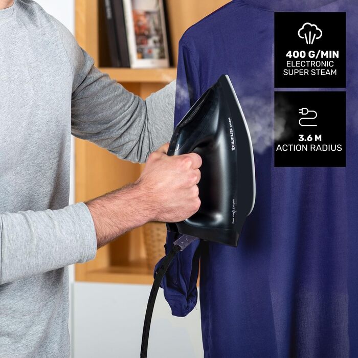 Прасувальна станція Taurus Дивовижний SSD3000 Тиск 7 бар Потужність 3000 Вт тихий Готовність до використання за 30 секунд Електронний паровий удар 400 г/хв Бак 1,5 л Керамічна підошва