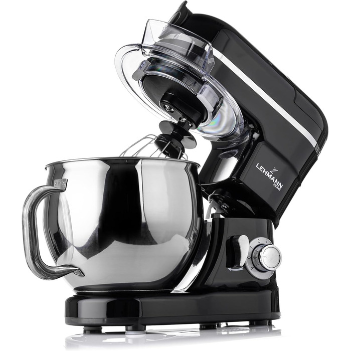 Універсальний кухонний комбайн Lehmann 3 в 1 комплект Планетарна мішалка Багатофункціональний кухонний комбайн з м'ясорубкою включаючи соковижималку 1,5 л і чашу з нержавіючої сталі 5 л
