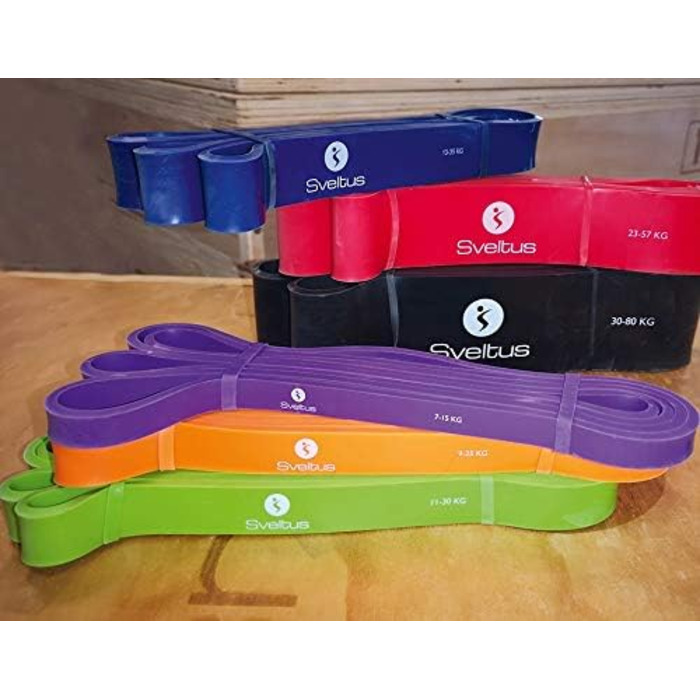 Еспандер Sveltus Power Band червоний 23-57 кг для дорослих унісекс один розмір