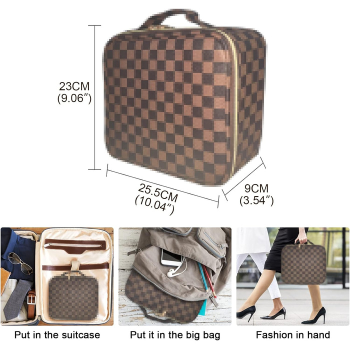 Косметичний футляр для зберігання косметики з регульованими відділеннями для косметичних пензликів для макіяжу Туалетні приналежно