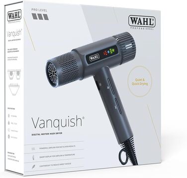 Фен Wahl Vanquish Grey з 3 магнітними насадками, сірий