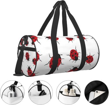 Дорожня сумка-циліндр з дизайном сонечка, спортивна сумка для чоловіків та жінок, сумка-мішок, спортивна сумка