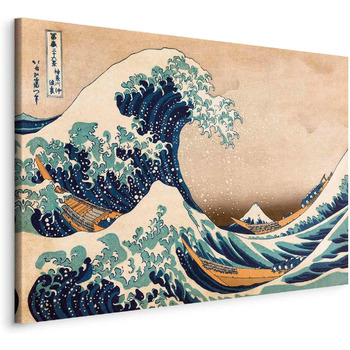 Фрески XXL велика хвиля біля Канагави 120x80 см ука настінне оздоблення полотно картини велика картина настінне оздоблення вітальн