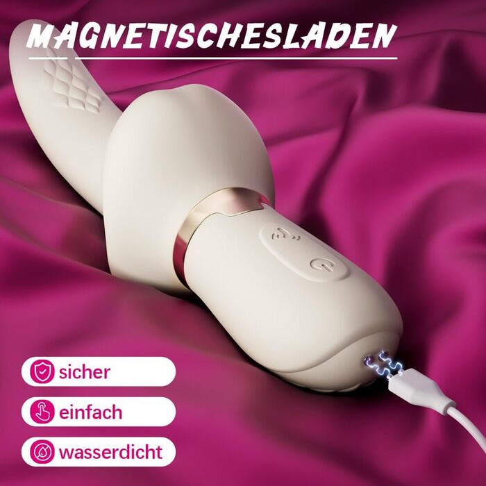 Вібратор Bestvibe «Мовний» для жінок, 2-в-1, ротаційна стимуляція 360°, 7 режимів смоктання та 7 режимів вібрації, силікон