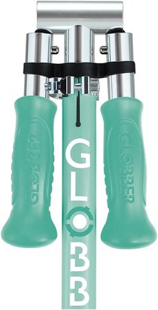 Дитячий самокат Globber Flow Foldable Junior Lights складаний, з підсвічуванням коліс та регульованим кермом, від 3 років, м'ятний