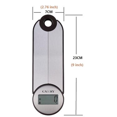 Цифрові електронні складні кухонні ваги для подорожей, кемпінгу на ходу, складні кухонні ваги, що беруться з собою, 5 кг / 11 фунт