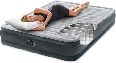 Плюшеве надувне ліжко Intex Queen Comfort з Fiber-Tech RP, надутий розмір 152 см x 203 см x 33 см (67770ND)