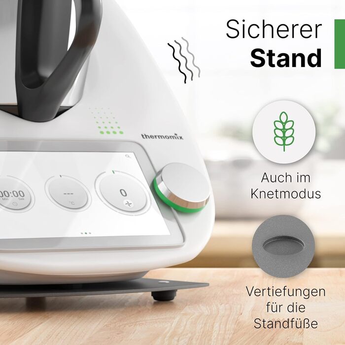 Виготовлений з високоякісного металу, підходить для Thermomix TM6 & TM5 - ідеальний аксесуар, що підходить для Thermomix в антрацитово-сірому кольорі (Anthracite-grey TouchPRO)