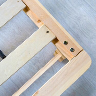 Ліжко Homestyle4u з дерев&39яних піддонів 90x200 з рейковою основою, каркас ліжка, необроблена соснова, масив дерева, односпальне ліжко 90 x 200 см, натуральне дерево