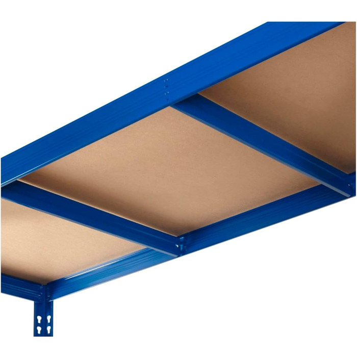 Міцний стелаж CALLIDUS 150 x 50 см I Lyon blue I металевий стелаж, полиця для зберігання, стелаж без болтів, полиця для підвалу