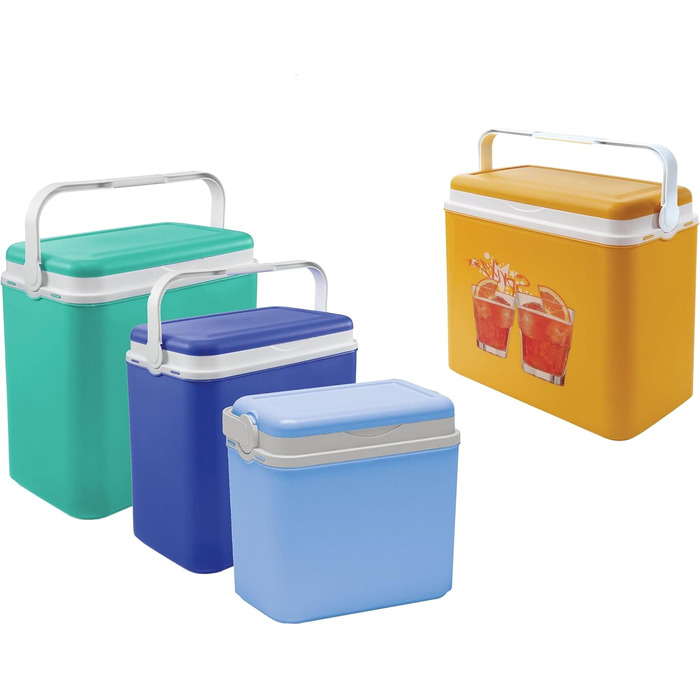 Сумка-холодильник Пасивний холодильник Пластикова сумка-холодильник з полістирольною термоізоляцією 36 л, синього кольору