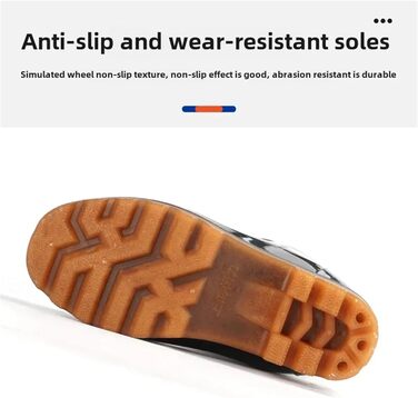 Чоловічі дощові чоботи, супер високі шкарпетки, дощове взуття, довгі водні рибальські чоботи, потовщені зносостійкі, нековзні, пластикові, водонепроникні, чорні, одинарні, 40 EU