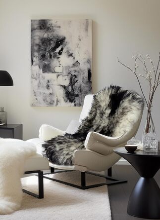 Килим Hollert Lambskin Black Forest 110-120 см з натуральної мериносової овчини, м&39який, екологічно чистий, з німецьких вівчарських ферм, натуральної форми, декоративне хутро, преміум-класу, доріжка з овчини, подушка на сидіння