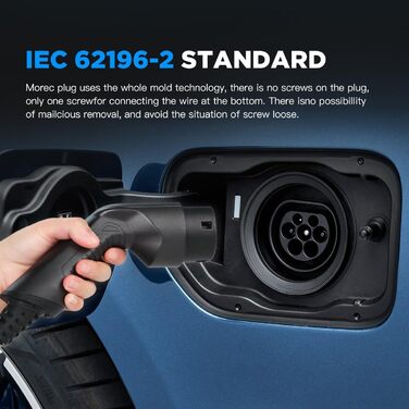 Тип 2 зарядний пристрій для електромобілів, портативний режим 2 16А зарядний кабель для електромобілів з вилкою Schuko для стандар