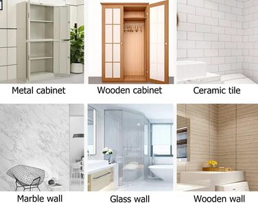 Клейкі гачки для полиць шафи, самоклеючі, прозорі опори для полиць, кронштейни для полиць, клейкі гачки, опори для основи, тримачі для полиць, шафа, тримачі для скла, полиці, прозорі, один розмір (12) 12 прозорих