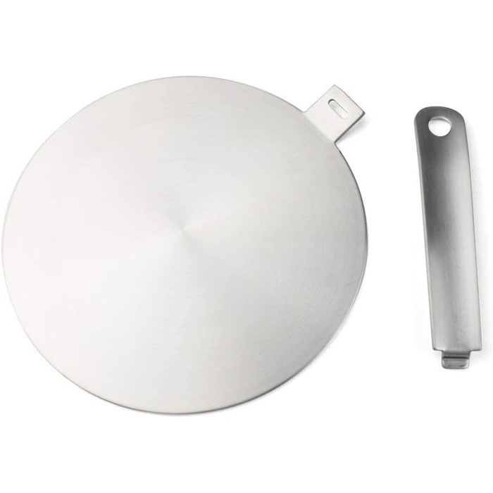 Індукційний адаптер, диск перетворювача для індукційної плити, пластина розсіювача тепла, з ручкою та дном, 20 см 20 см