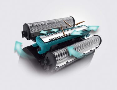 Чоловіча електробритва Remington F6 Aqua (бритва для вологого та сухого гоління, 100 водонепроникна, розкладний тример для детального та довгого волосся, літієва батарея 60 хв, функція заряджання через USB) Сітчаста бритва F6000