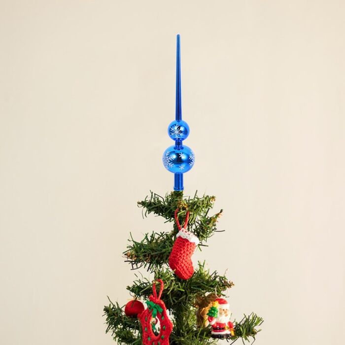 Різдвяна верхівка для ялинки 28 см IMIKEYA