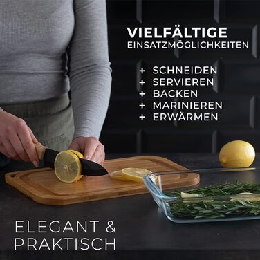 Дерев&39яна сервірувальна дошка Exitoso, скляні контейнери для холодної нарізки для холодильника, набір з 2 шт. , штабелюються - купол для сиру, коробка для ковбас, контейнери для зберігання продуктів, контейнер для зберігання сиру, коробка для ковбас - к