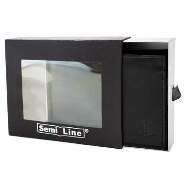Портмоне чоловіче шкіряне Semi Line RFID Black (P8275-0)