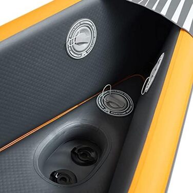 Надувний каяк AM AQUA MARINA Tomahawk AIR-K 440 100 полівінілхлорид (ПВХ) UNI Чорний / Помаранчевий