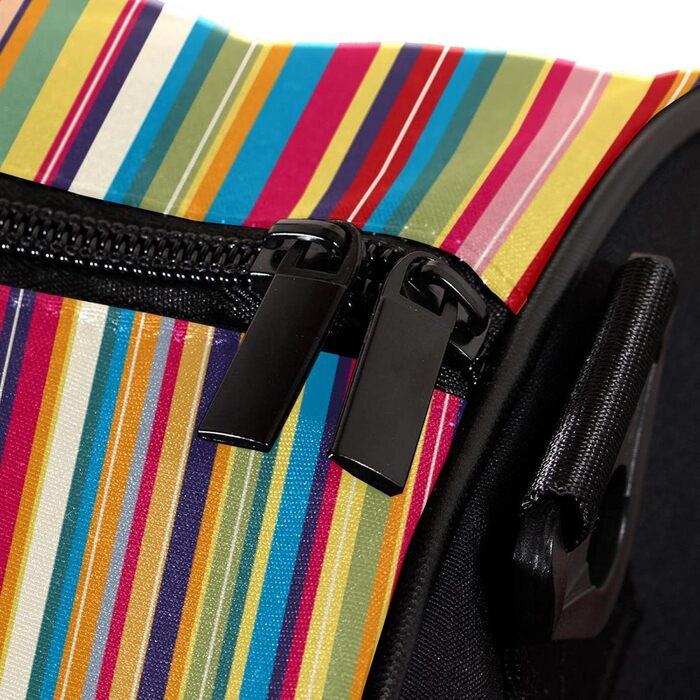 Спортивна сумка, маленька дорожня сумка, сумка для шопінгу та йоги, з вінтажними кольоровими смугами, сумка для фітнесу на відкритому повітрі, ручна поклажа