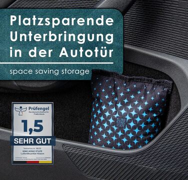 Осушувач King Kong State для автомобілів - 2 подушки-осушувачі по 500 г для запітнілих вікон автомобіля - з багаторазовим наповнювачем проти запотівання