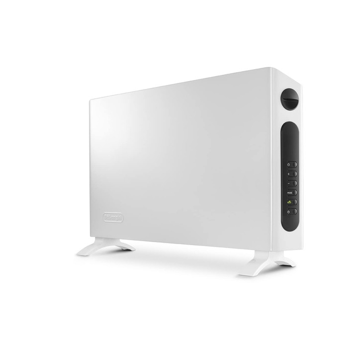 Конвекторний обігрівач De&39Longhi HSX Slim Style HSX4320E - Тепловентиляторний обігрівач з 3 режимами нагріву для швидкого нагрівання, цифровий термостат для контролю температури, 24-годинний таймер, ручки для перенесення, функція захисту від замерзання,