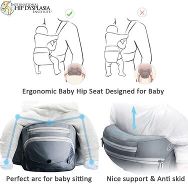 Чорний), 6 in 1 Clasical Baby Carrier Backpack 0-36 Months with 3PCS Baby Drool Bib, Convertible Baby Carrier (