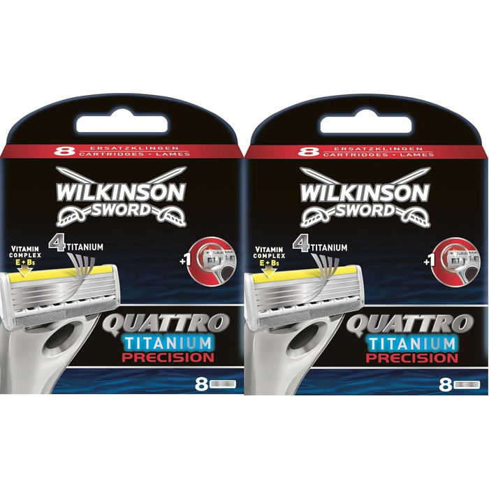 Леза для бритви Wilkinson Sword Quattro Titanium Precision, 16 шт.