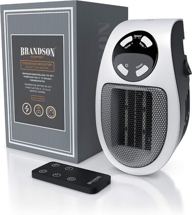 Підключається до мережі вентилятор-обігрівач з пультом дистанційного керування, міні-керамічний обігрівач з термостатом, вентилятор 500 Вт, контроль температури, таймер, захист від перегріву, підключається до мережі вентилятор-обігрівач, для ванної кімнат